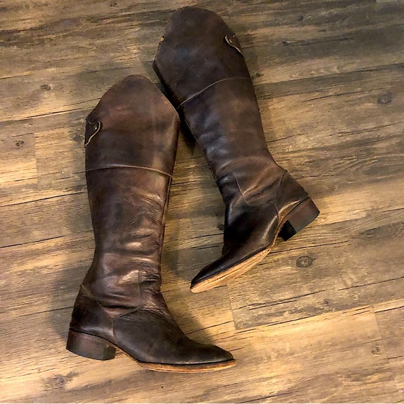 Freebird by Steven Shoes - Free Bird by Steven Stable tall boot sz 8 dark brown boho leather riding…